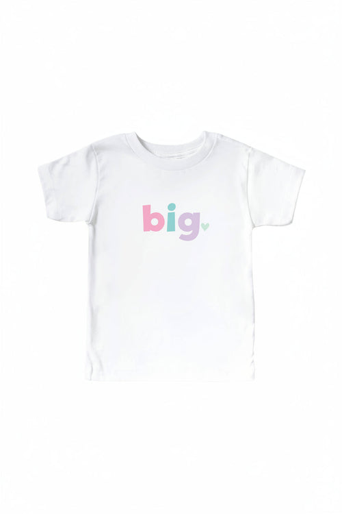 Big, Middle, Little Graphic Tee | White