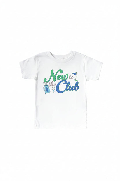 New To The Club Kids Graphic Tee | White