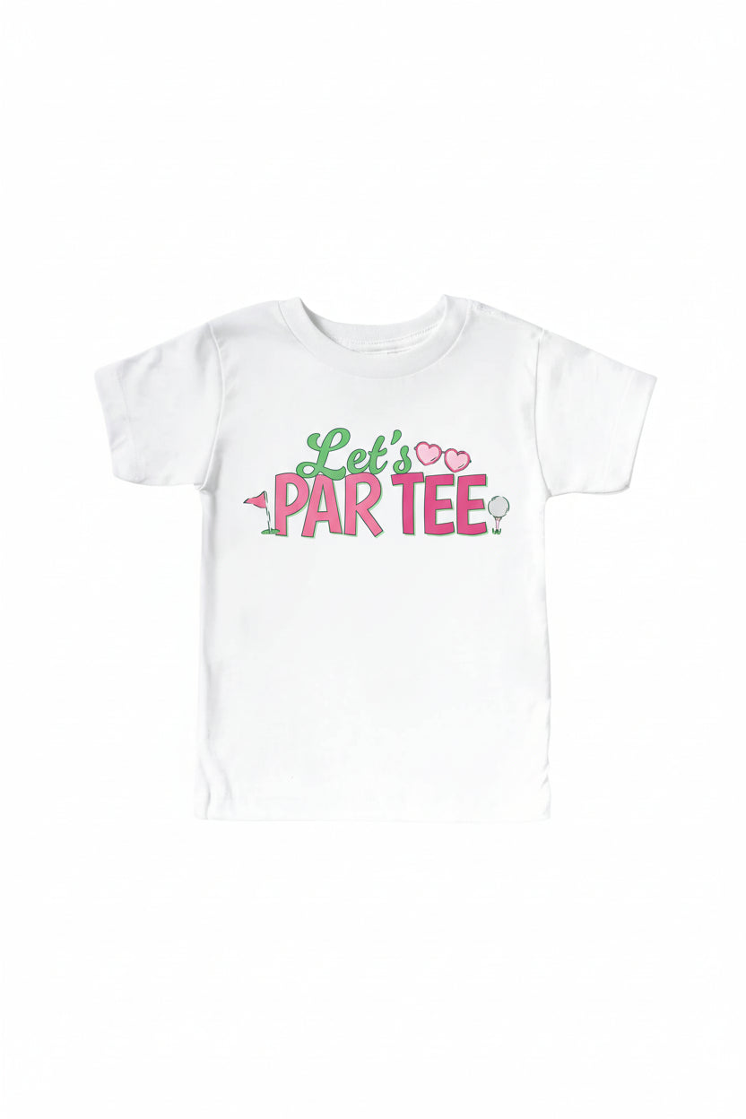Let's Par-Tee Kids Graphic Tee | White