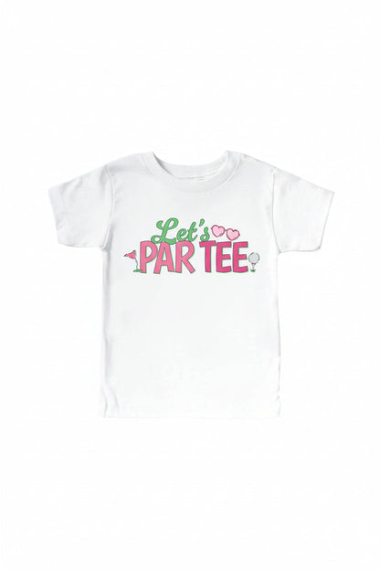 Let's Par-Tee Kids Graphic Tee | White