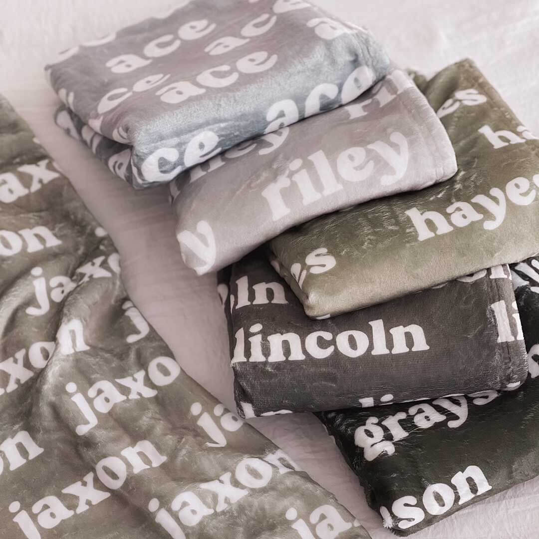 Personalized Color Blanket | Basil