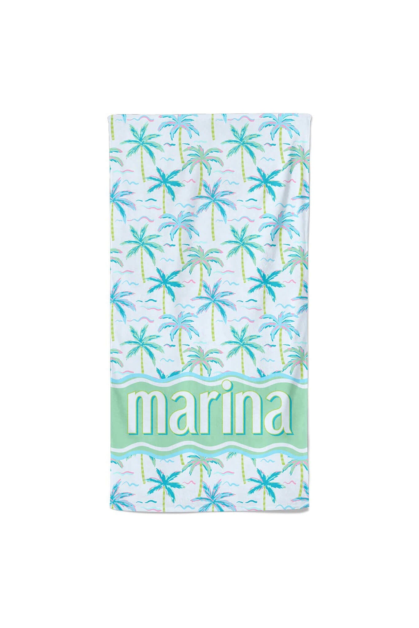 Blue Lagoon Personalized Kids Beach Towel