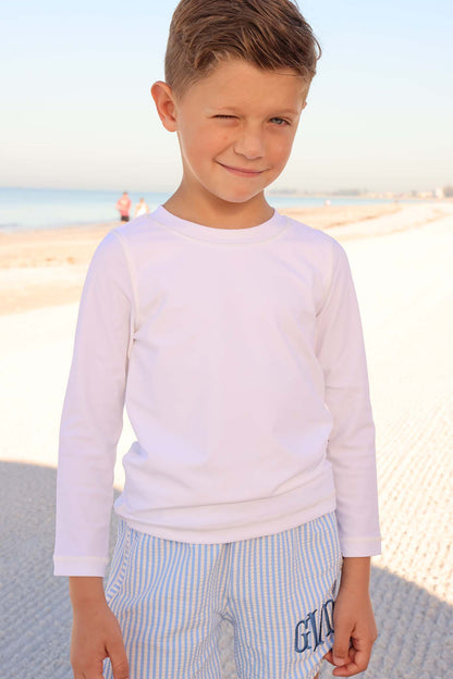 Long Sleeve Rash Guard Shirt | White