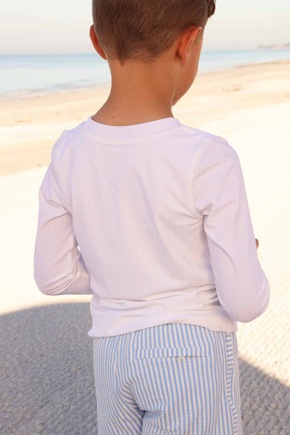 Long Sleeve Rash Guard Shirt | White