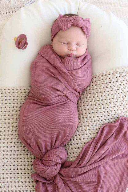 All Bamboo Waffle Swaddle Blankets