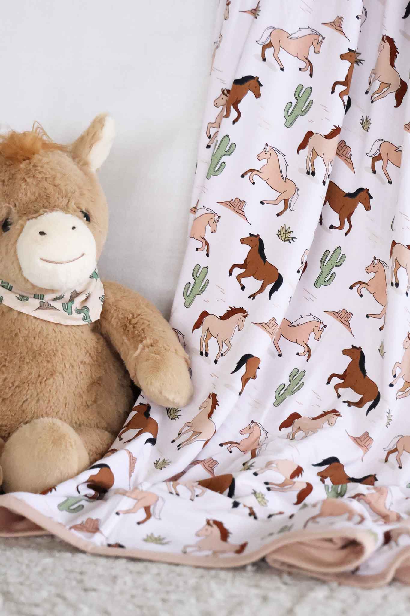 Double Sided Bamboo Blanket | Pony Club Neutral