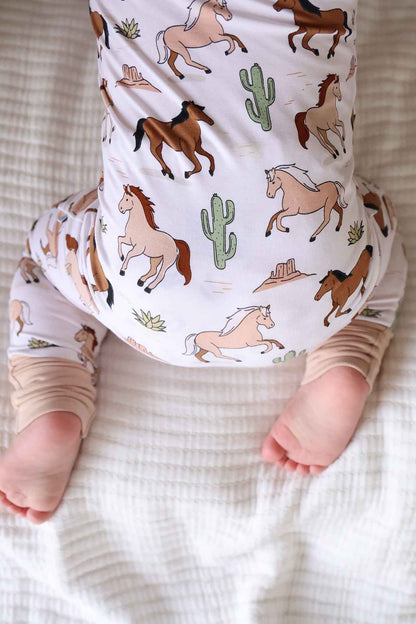 Convertible Zip Romper | Pony Club Neutral