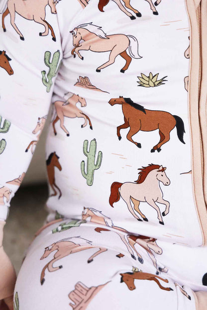 Convertible Zip Romper | Pony Club Neutral