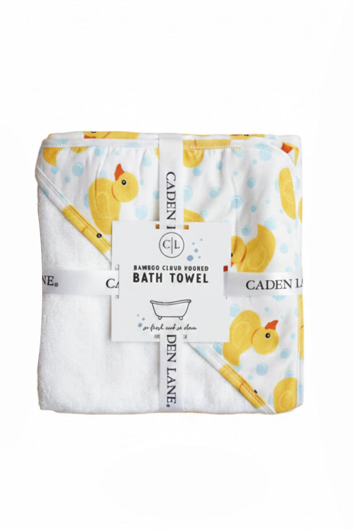 Embroidered Bamboo Hooded Towel | Rubber Ducks