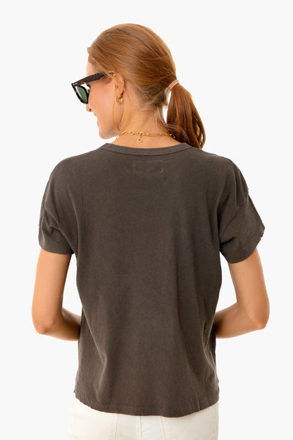 Chestnut Boxy Crew Tee