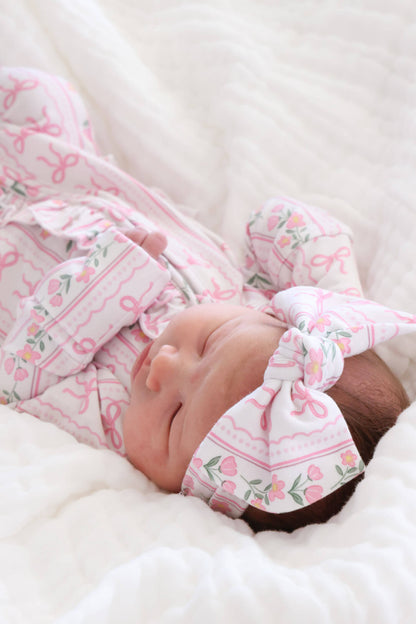 Knit Large Bow Headwrap | Coquette Garden