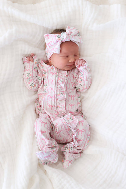 Knit Large Bow Headwrap | Coquette Garden