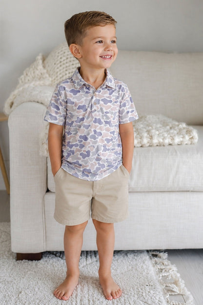 Daddy & Me Matching Short Sleeve Polos | Camo Cutie
