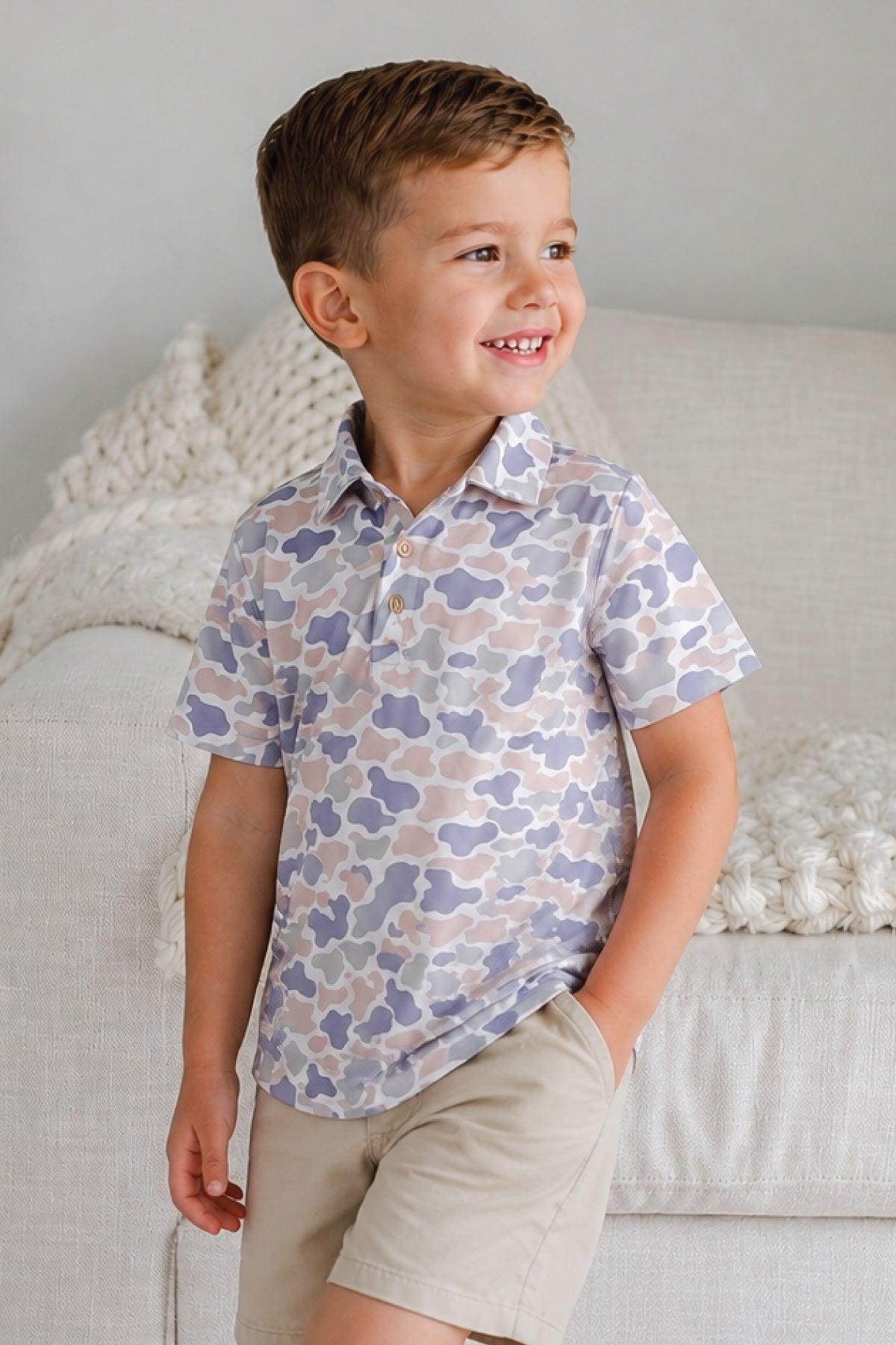 Daddy & Me Matching Short Sleeve Polos | Camo Cutie