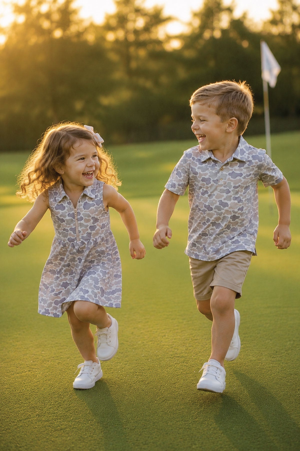 Girls' Polo Dress | Camo Cutie