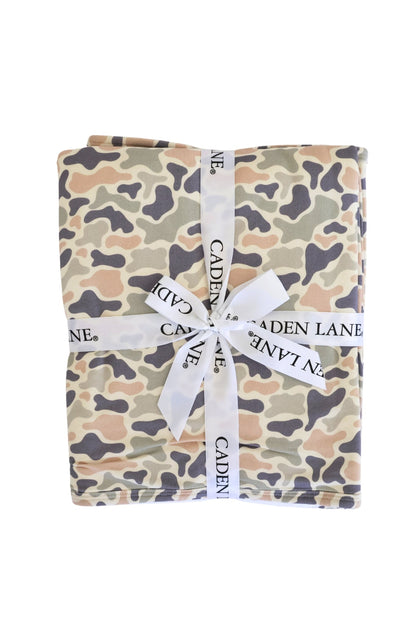 Embroidered Bamboo Hooded Towel | Camo Cutie