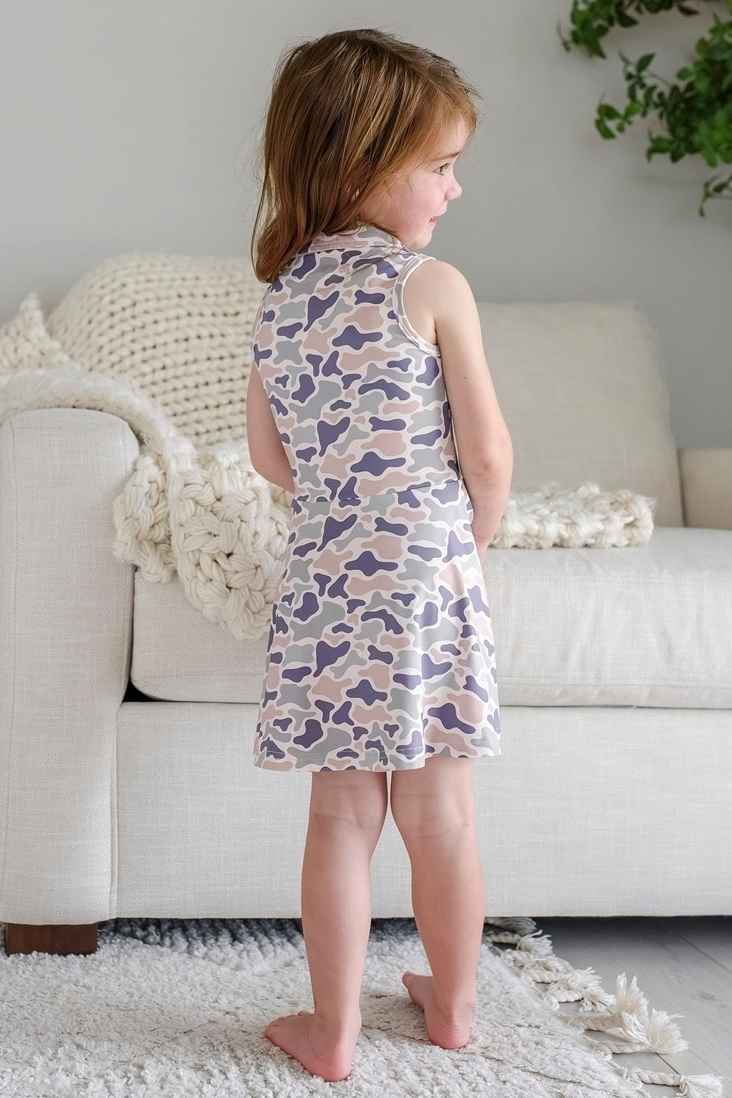 Girls' Polo Dress | Camo Cutie