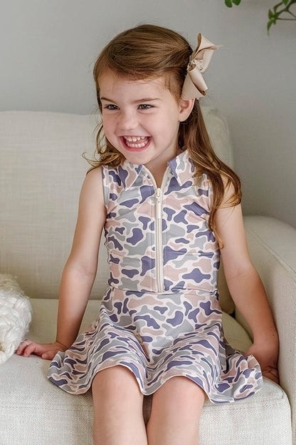 Girls' Polo Dress | Camo Cutie