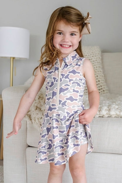 Girls' Polo Dress | Camo Cutie