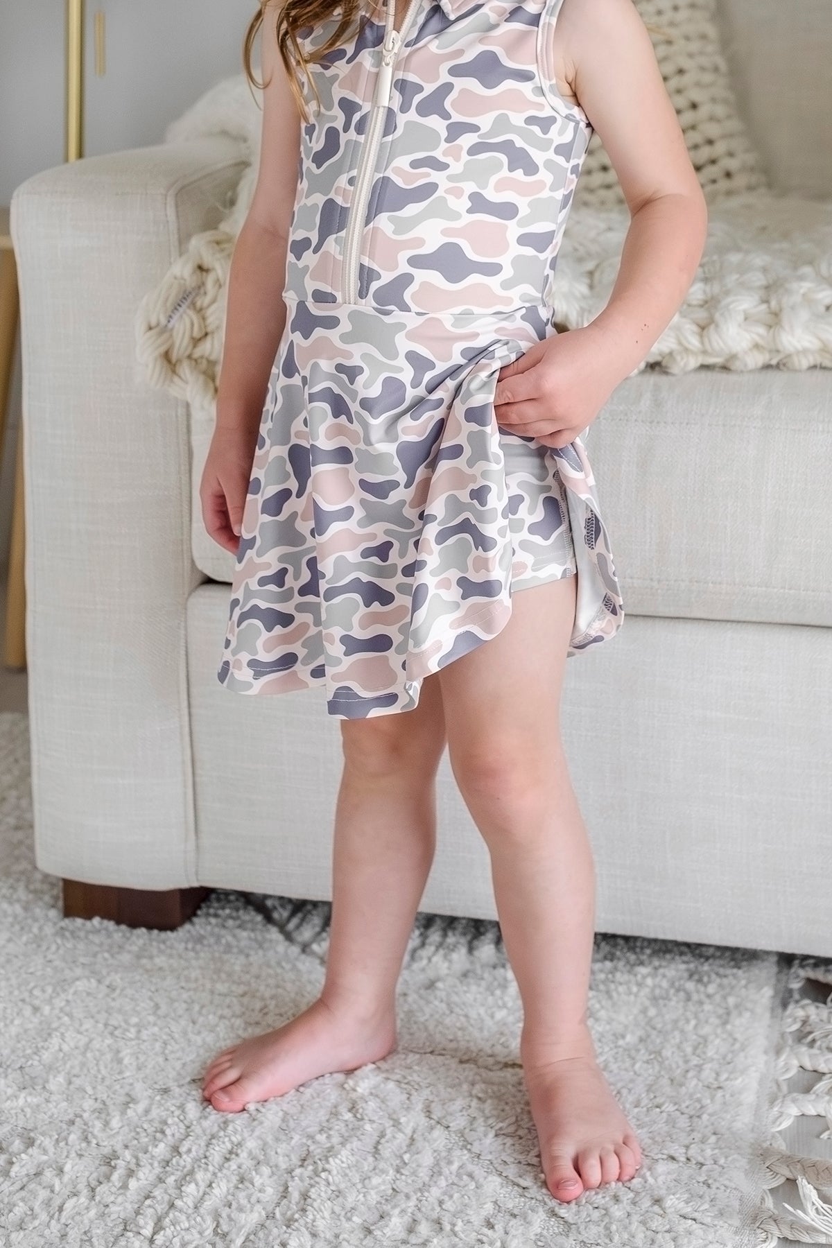 Girls' Polo Dress | Camo Cutie