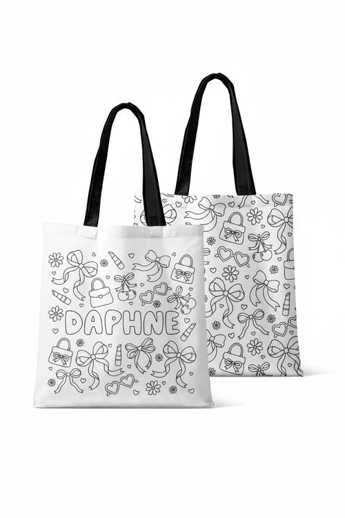 Colorable Personalized Tote Bags | Material Girl