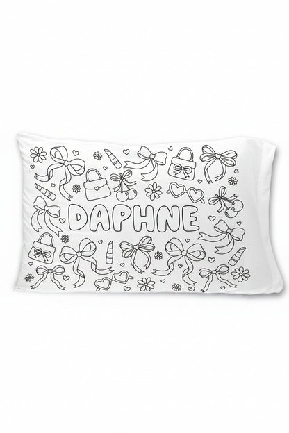 Colorable Personalized Pillow Case | Material Girl