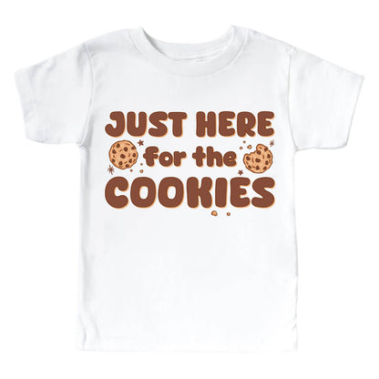 Here For The Cookies Graphic Bodysuit & Kids Tee | White