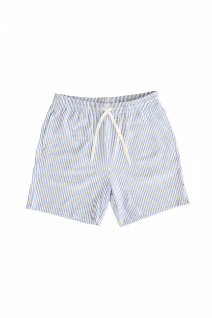 Men's Swim Trunks | Seersucker Blue