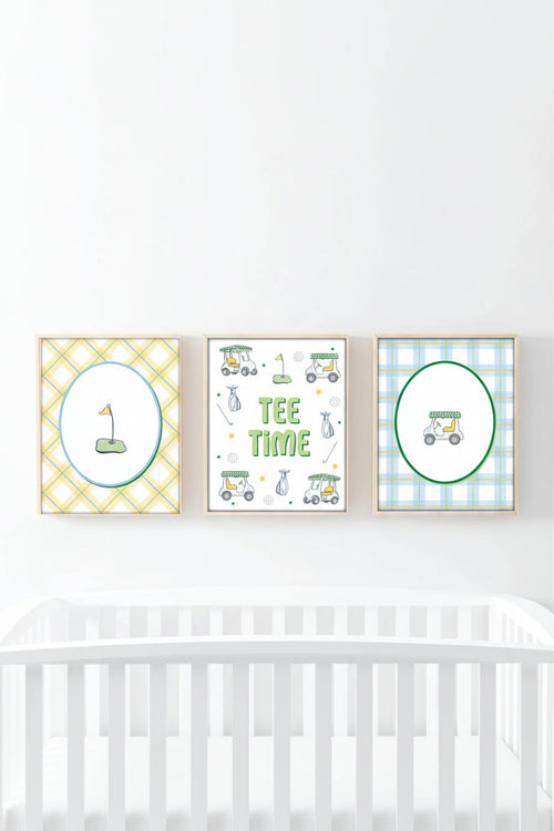 Country Club Cuties Bundled Digital Nursery Wall Art | Green