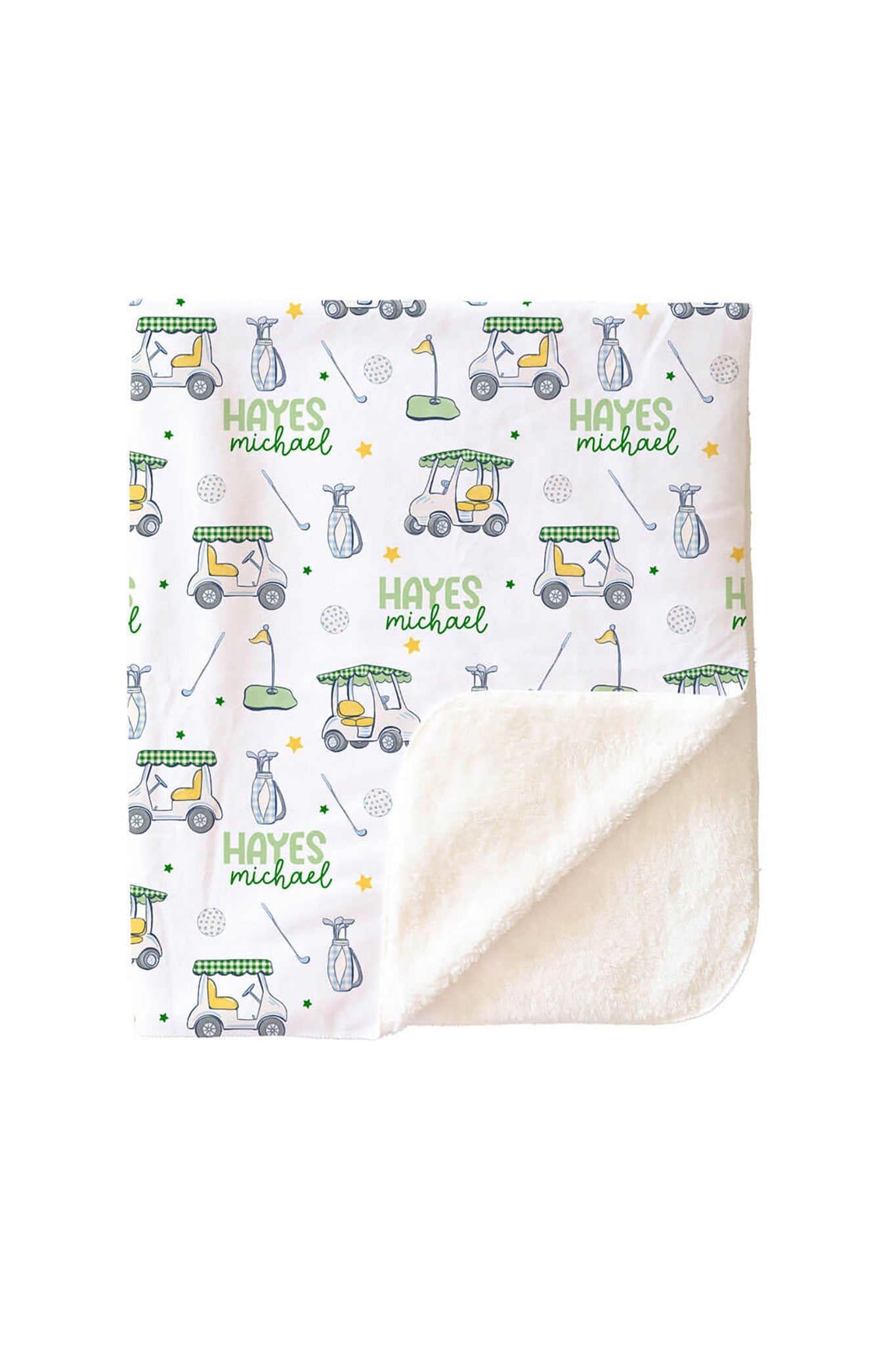 Country Club Cuties Personalized Kids Blanket | Blue