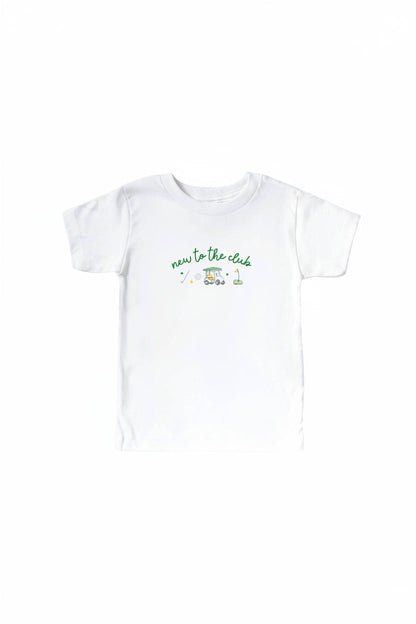 New To The Club Kids Graphic Tee | White