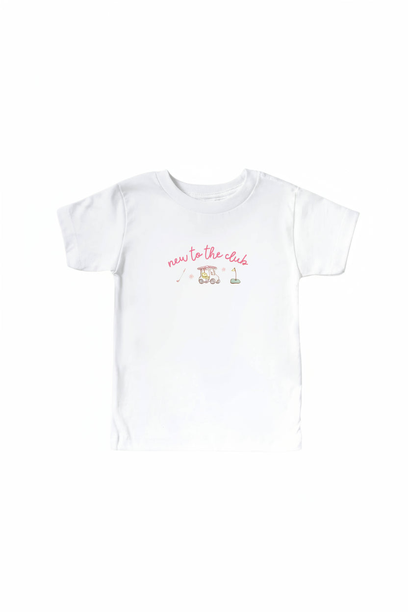 New To The Club Kids Graphic Tee | White