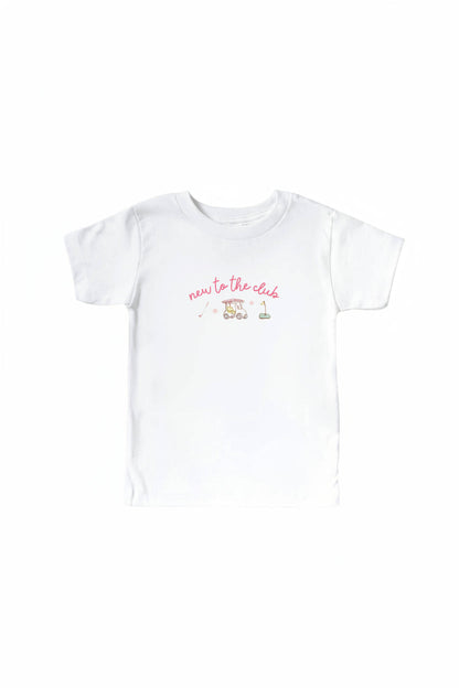 New To The Club Kids Graphic Tee | White