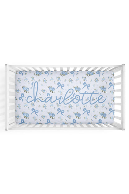 Personalized Crib Sheet | Tied In Blooms