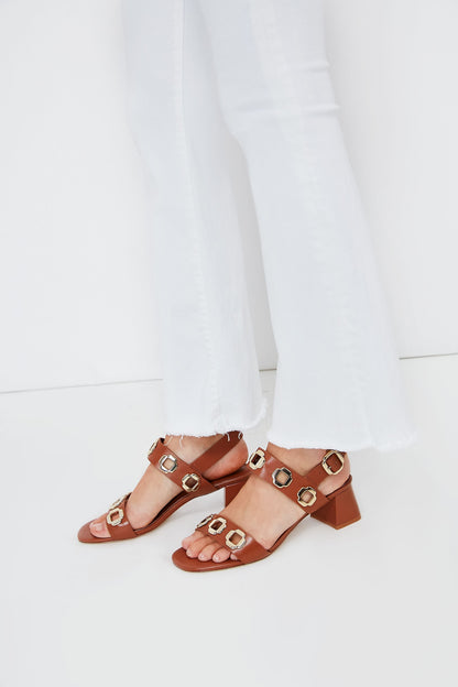 Caramel Leather Milan Sandals