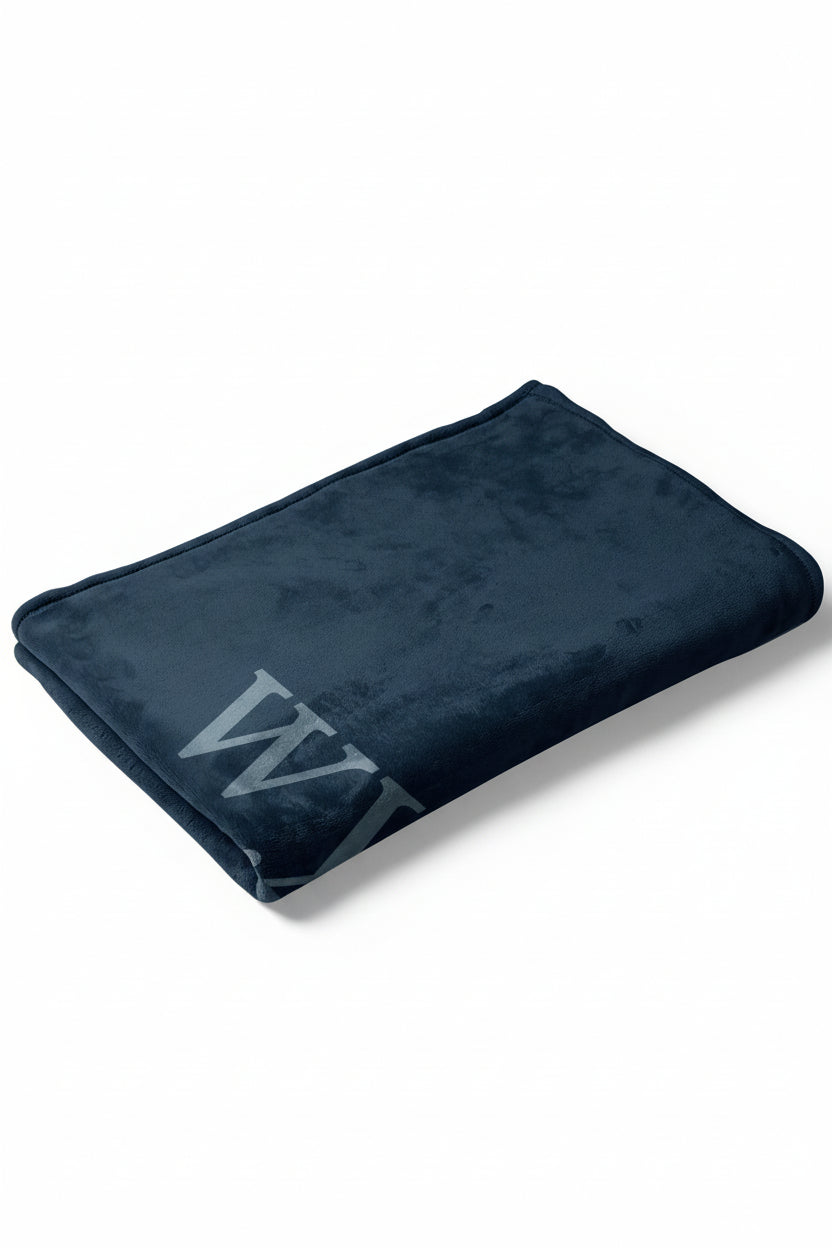 Color Story | Dark Navy Personalized Toddler Blanket