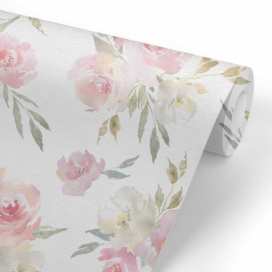 Delaney's Dusty Floral Removable Wallpaper