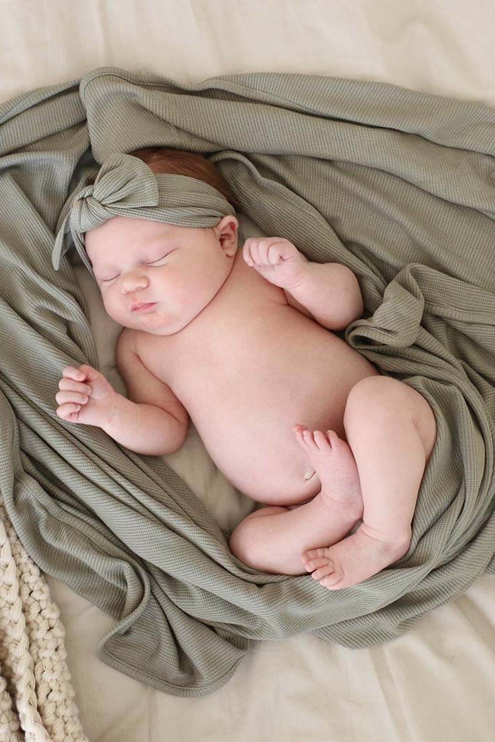 All Bamboo Waffle Swaddle Blankets