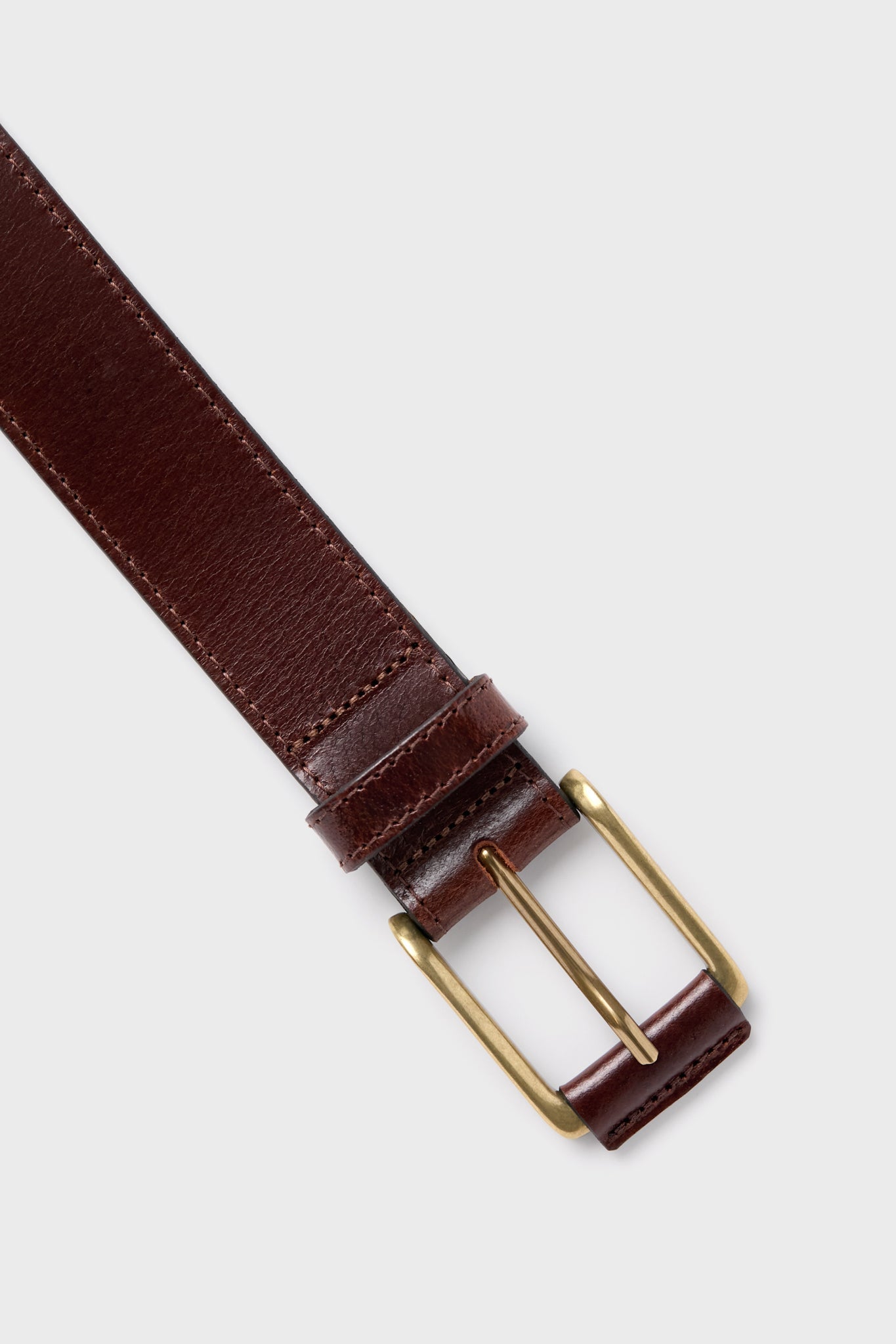 Brown Wyatt 34mm Genuine Leather Casual Jean Belt