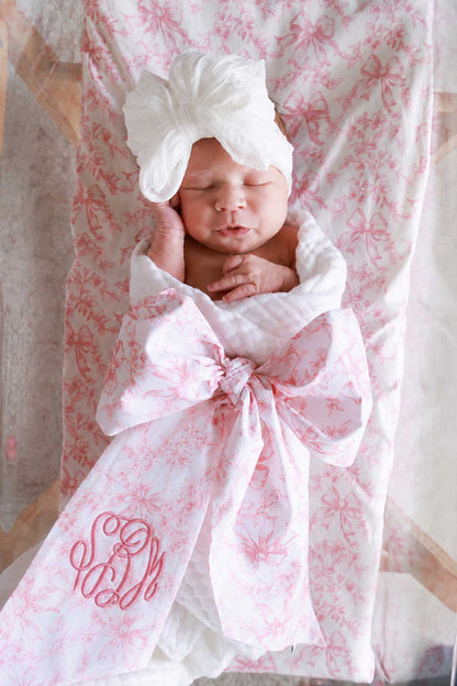 Personalized Newborn Bow Sash | Fancy Frills