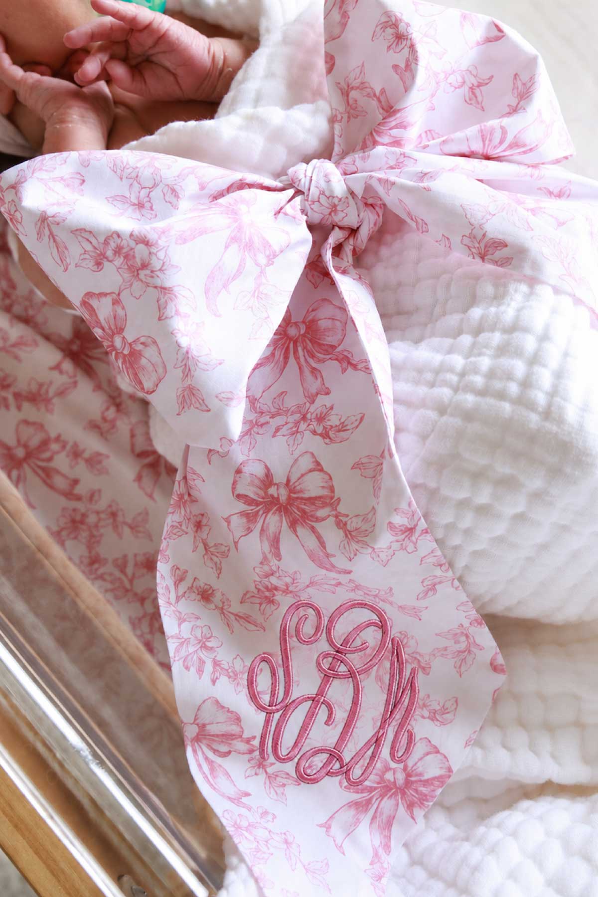 Personalized Newborn Bow Sash | Fancy Frills