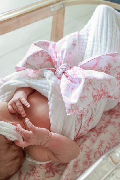 Personalized Newborn Bow Sash | Fancy Frills