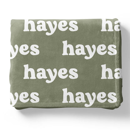 Botanicals Personalized Color Blanket