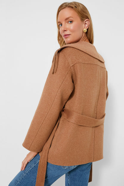 Camel Rowen Fringe Jacket