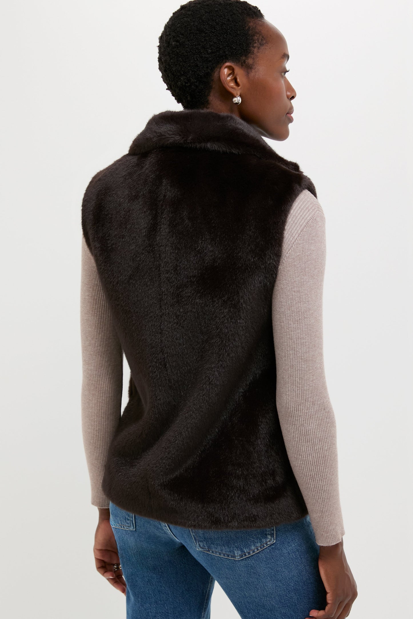 Brun Furo Fur Vest