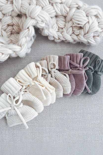 Knit Baby Booties