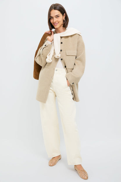 Caramel Mesh With Silver Studs Landon Flats