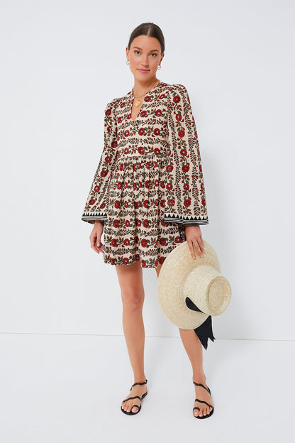 Brown Maple Short Savannah Climbing Ivy Dress