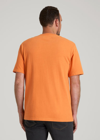 LJ&S Workwear Pocket T-Shirt for Tall Men in Marmalade