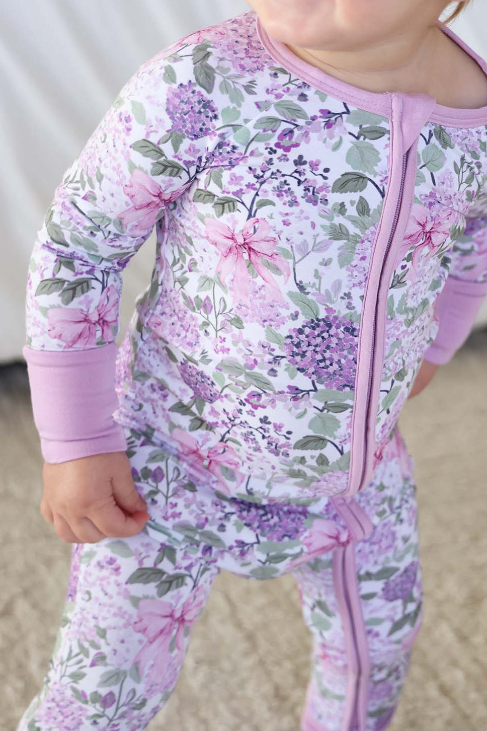 Convertible Zip Romper | Lavender Lullaby